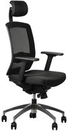 Swivel chair with extended seat GN-301/ALU BLACK - Office Chair