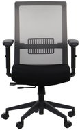 Swivel chair with extended seat RIVERTON M/L, various colours, black-grey - Office Chair