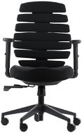 Otočná stolička s predĺženým sedákom LOOP BLACK - Kancelárska stolička