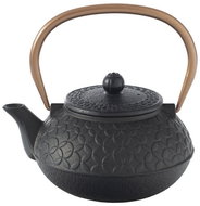 Secret de Gourmet Teapot BLACK FLOWER, cast iron, 1 l - Tea Kettle