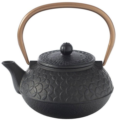 Secret de Gourmet Teapot BLACK FLOWER, cast iron, 1 l - Tea Kettle - Main image