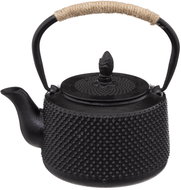 Secret de Gourmet Tea pot FLORA, cast iron, 1 l, black - Tea Kettle