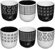 Secret de Gourmet, Set of 6 ceramic mugs ETHNIK, 120 ml - Mug