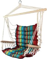 SEDCO Závěsné křeslo Super color s opěrkami zelená/červená - Hanging Chair