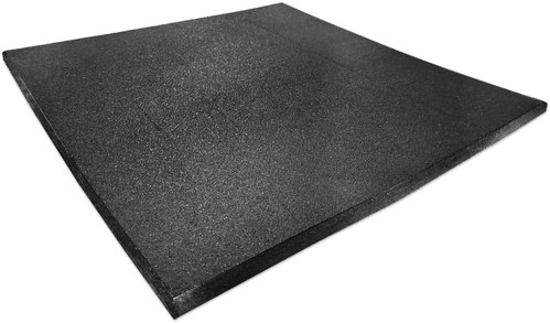 SEDCO Weighted fitness floor EPDM Fully Fine Rubber 50 × 50 × 1.5 cm black - Damping Pad - Main image