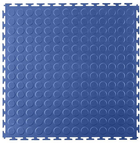 SEDCO PVC Floor ECO - T LOCK - Coin, 498 × 498 × 6.5 mm blue - Plastic Tiles - Main image