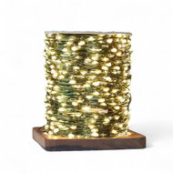 Sensanakupy Outdoor micro chain 100 m 1000LED, 8 programs, green cable, warm white - Light Chain