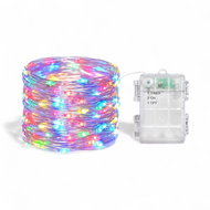 Senzanakupy Outdoor battery operated Christmas micro chain 10 m 100 LEDs with timer and programs, co - Christmas Lights