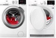 AEG ProSense L6FBG68SC + AEG AbsoluteCare T8DBG47WC - Washer Dryer Set