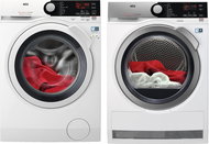 AEG L7FEE48WC + AEG AbsoluteCare T8DEE68SC - Washer Dryer Set