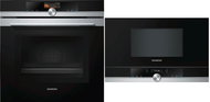 SIEMENS HM676G0S6 + SIEMENS BF634LGS1 - Built-in Oven & Microwave Set