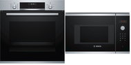 BOSCH HBG5370S0 + BOSCH BFL523MS0 - Built-in Oven & Microwave Set