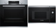 BOSCH HRG5184S1 + BOSCH BFL523MS0 - Built-in Oven & Microwave Set
