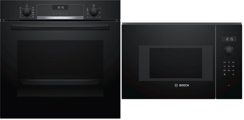 BOSCH HBG5370B0 + BOSCH BFL524MB0 - Built-in Oven & Microwave Set - Main image