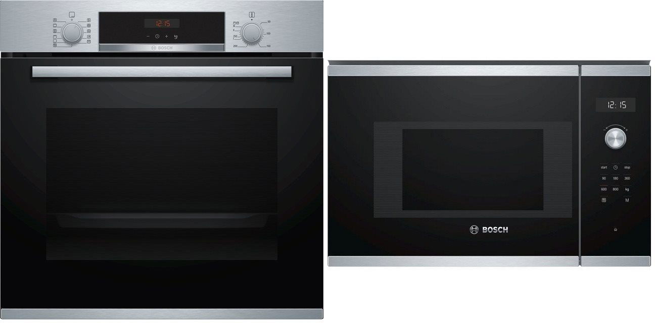 BOSCH HBA5740S0 BOSCH BFL524MS0 Built in Oven Microwave Set