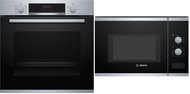 BOSCH HBA5740S0 + BOSCH BFL550MS0 - Built-in Oven & Microwave Set