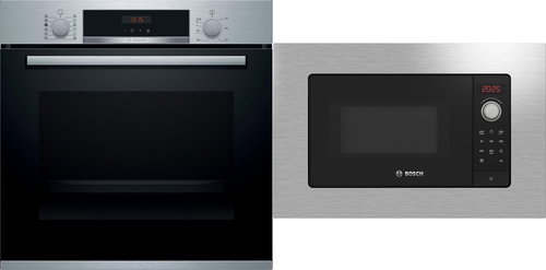 BOSCH HRA574BS0 + BOSCH BFL623MS3 - Built-in Oven & Microwave Set - Main image