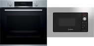 BOSCH HRA574BS0 + BOSCH BFL623MS3 - Built-in Oven & Microwave Set