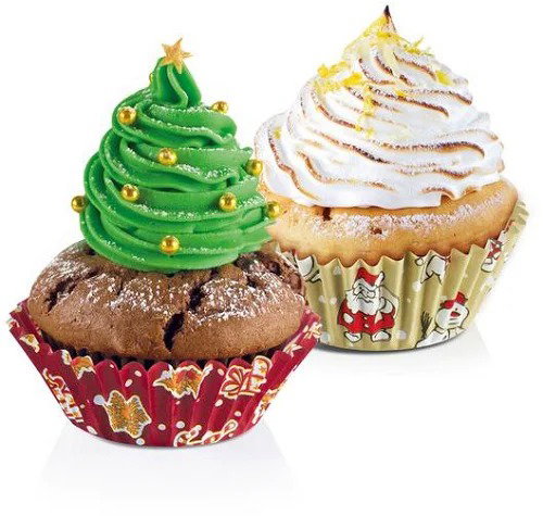 Tescoma Pastry Cupcakes Delícia 6 cm, 120 pcs, Christmas - Moulds - Main image