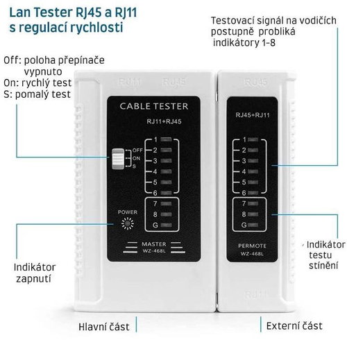 W-Star WS468WH - Cable Tester - Main image