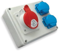 SEZ-CZ Mini-socket switchgear Praktik, IP 54, 1 × 1643, 2 × 230 V - Socket