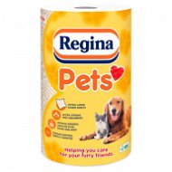 Paper towels Regina Pets, orange and white, 1 roll - Konyhai papírtörlő