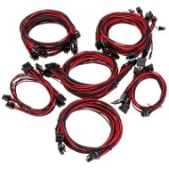 Super Flower Sleeve Cable Kit Pro - Black / Red - Charging Cable Set