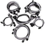 Super Flower Sleeve Cable Kit Pro - Black / White - Charging Cable Set