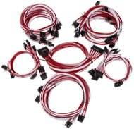 Super Flower Sleeve Cable Kit Pro - White / Red - Charging Cable Set