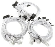 Super Flower Sleeve Cable Kit - White - Charging Cable Set