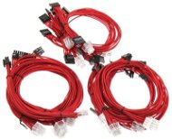 Super Flower Sleeve Cable kit - červený - Ein Satz von Ladekabeln 