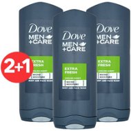 DOVE Men+Care Extra Fresh 3× 400 ml - Pánsky sprchový gél