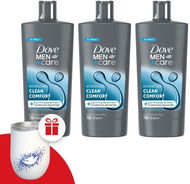 DOVE Triopack Men + Clean Comfort 700 ml - Tusfürdő