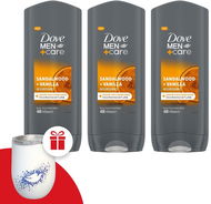 DOVE Triopack Men+Care Vanilla & Sandalwood 400 ml - Tusfürdő