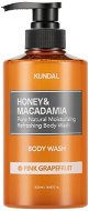 KUNDAL Honey & Macadamia Pure Body Wash Pink Grapefruit 500 ml - Sprchový gél