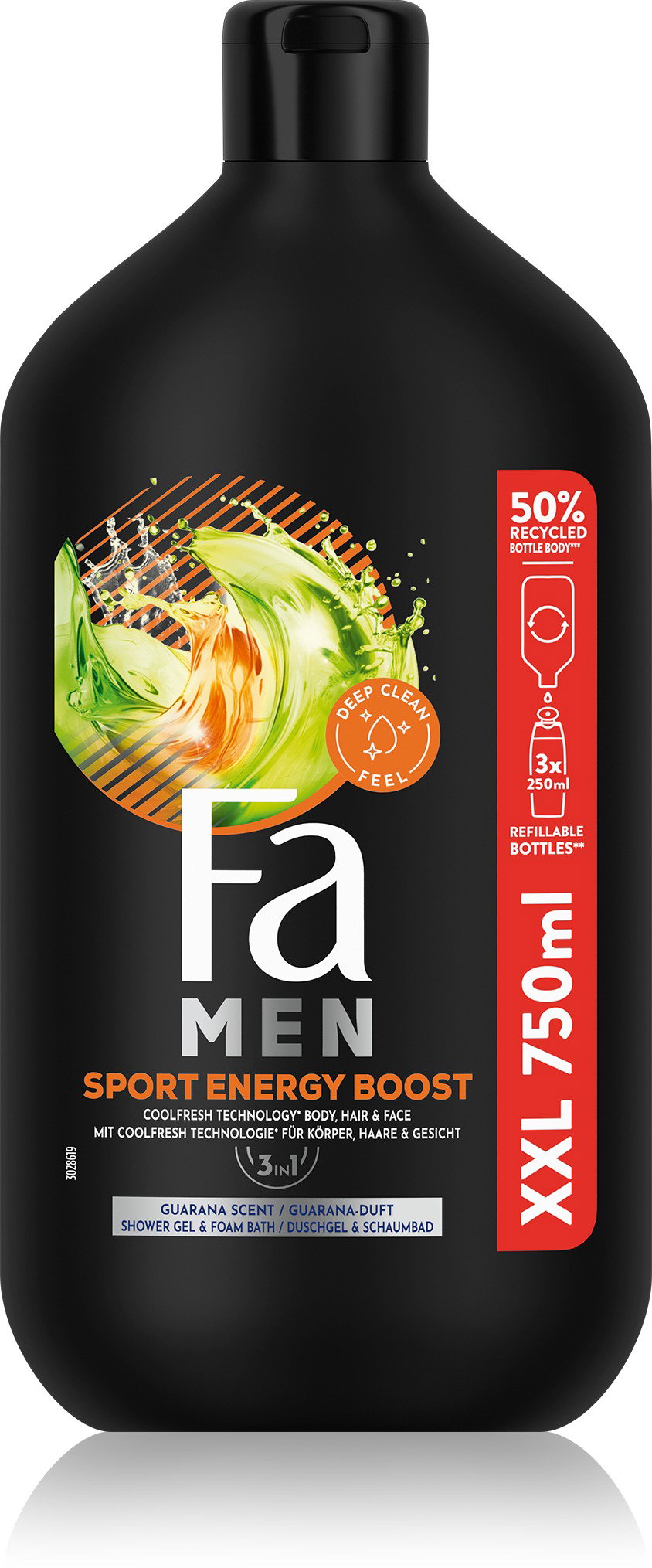 FA MAN Sport Energy Boost 3in1 750 ml
