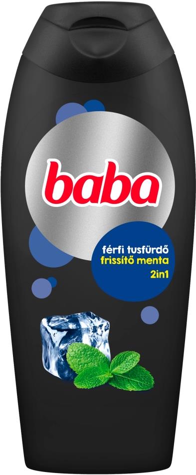Baba Férfi tusfürdő frissítő menta 2in1, 400 ml
