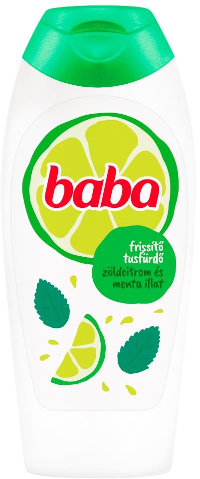 Baba Tusfürdő zöldcitrom és menta illat, 400 ml