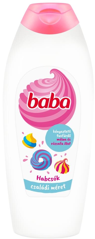 Baba Tusfürdő málna és rózsafa illat, 750 ml