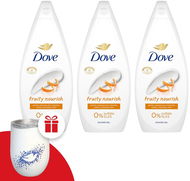 DOVE Triopack Fruity Nourish 720 ml - Krémtusfürdő