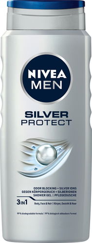 NIVEA MEN Silver Protect Shower Gel 500 ml - Tusfürdő - Fő fotó