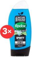 RADOX Men Sporty 2in1 Shower Gel 3× 250 ml - Pánsky sprchový gél
