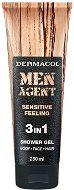 DERMACOL Men Agent Sensitive Feeling 3in1 Shower Gel 250 ml - Tusfürdő