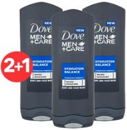 DOVE Men+Care Hydration Balance 3× 400 ml - Pánsky sprchový gél