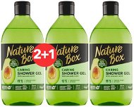 NATURE BOX Shower Gel Avocado Oil 385 ml 2 + 1 - Sprchový gél