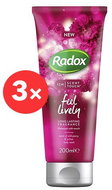 RADOX Feel Lively 3x 200ml - Shower Gel