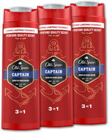 OLD SPICE Captain Sprchový gel 3v1 3 × 400 ml - Sprchový gel