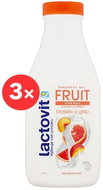 LACTOVIT Fruit Peach and Grapefruit, 3×500ml - Shower Gel