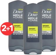 DOVE Men+Care Sport Active Fresh 3× 400 ml - Pánsky sprchový gél