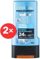 ĽORÉAL PARIS Men Expert Hydra Power Shower Gel 2× 300 ml - Sprchový gel